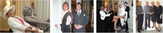Cardboard Cutouts for Best Man's Speech Props and Weddings